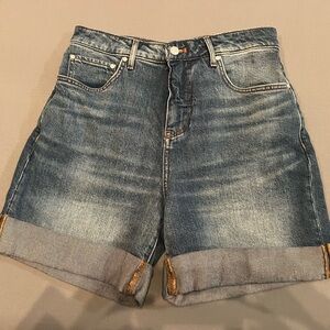 Pilcro high waisted denim cuffed shorts 28P